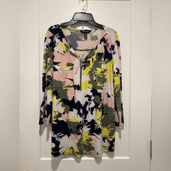 ELLEN TRACY 3/4 SLEEVE LADIES TOP - Picture 1 of 4